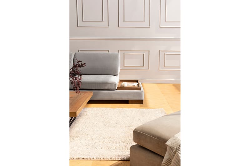 Tulima Sofa med Sjeselong m Krakk Venstre - Lysegrå/Natur - Møbler - Sofaer - Hjørnesofaer