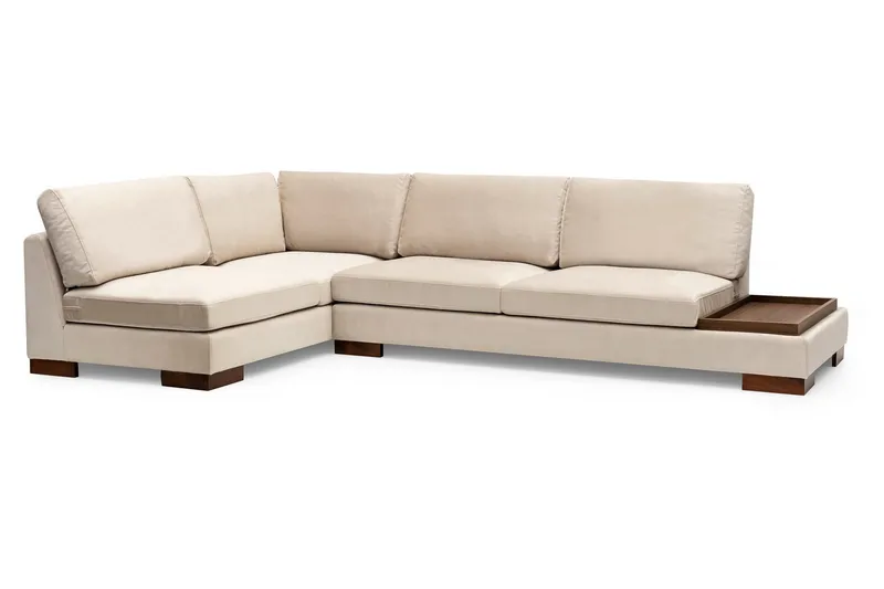 Tulima Sofa med Sjeselong Venstre - Beige/Natur - Møbler - Sofaer - Hjørnesofaer