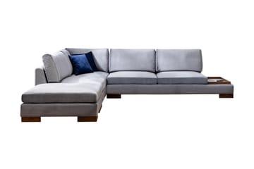 Tulima Sofa med Sjeselong Venstre - Mørkegrå/Natur - Møbler - Sofaer - Hjørnesofaer