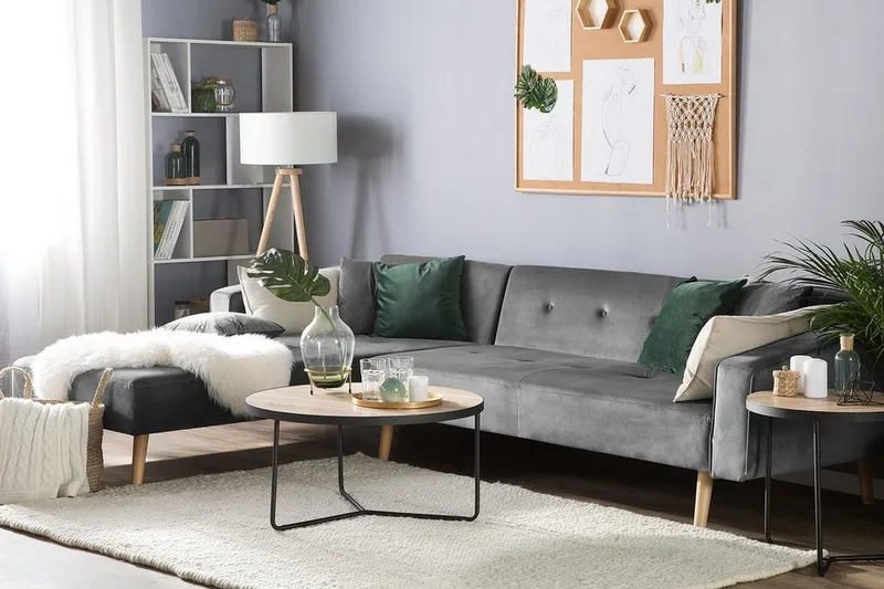 Vadso Hjørnesofa 303 cm - Grå - Møbler - Sofaer - Hjørnesofaer - Hjørnesofa med divan