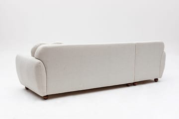 Whitecliffs Divansofa 3-seters - Hvit - Møbler - Sofaer - Sofaer med sjeselong - 3 seters sofa med divan
