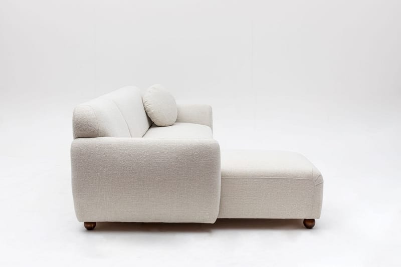 Whitecliffs Divansofa 3-seters - Hvit - Møbler - Sofaer - Sofaer med sjeselong - 3 seters sofa med divan