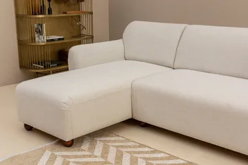Whitecliffs Divansofa 3-seters - Hvit - Møbler - Sofaer - Sofaer med sjeselong - 3 seters sofa med divan