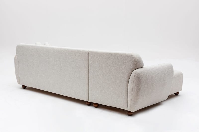 Whitecliffs Divansofa 3-seters - Hvit - Møbler - Sofaer - Sofaer med sjeselong - 3 seters sofa med divan