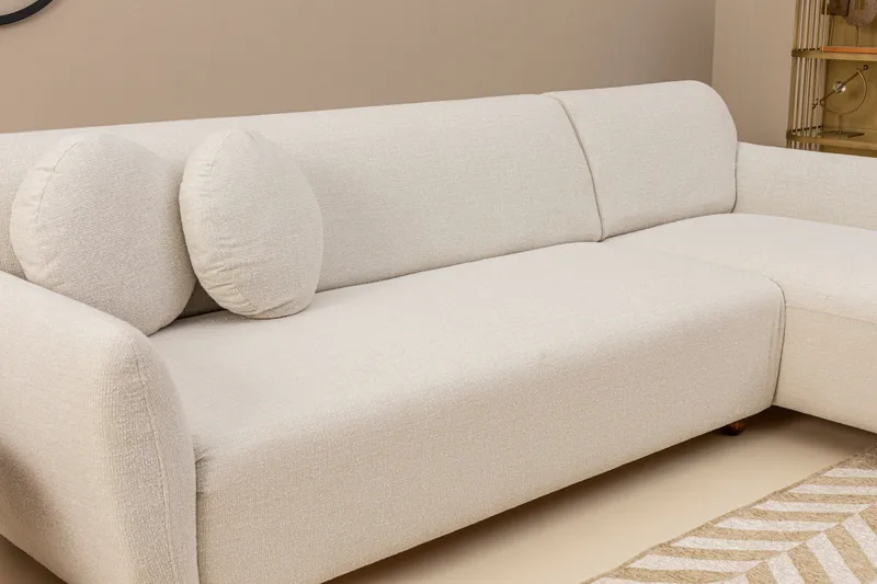 Whitecliffs Divansofa 3-seters - Hvit - Møbler - Sofaer - Sofaer med sjeselong - 3 seters sofa med divan