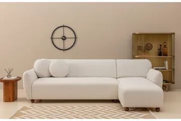 Whitecliffs Divansofa 3-seters - Hvit - Møbler - Sofaer - Sofaer med sjeselong - 3 seters sofa med divan