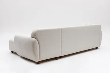 Whitecliffs Divansofa 3-seters - Hvit - Møbler - Sofaer - Sofaer med sjeselong - 3 seters sofa med divan