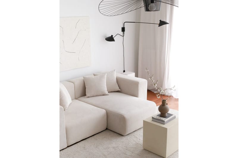 Yolo Hjørnesofa 2-seter - Hvit - Møbler - Sofaer - Hjørnesofaer - Hjørnesofa med divan