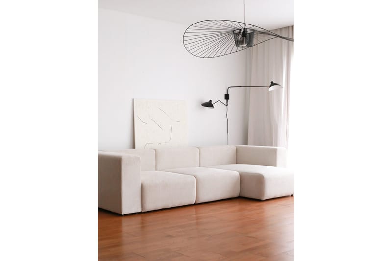 Yolo Hjørnesofa 4-seter - Hvit - Møbler - Sofaer - Hjørnesofaer - Hjørnesofa med divan