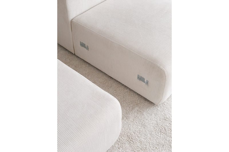 Yolo Hjørnesofa 4-seter - Hvit - Møbler - Sofaer - Hjørnesofaer - Hjørnesofa med divan