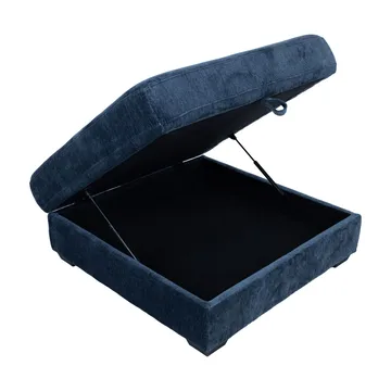 Hjørnesofa/ottoman Denvi - mørk blå - Møbler - Sofaer - Fløyelssofaer