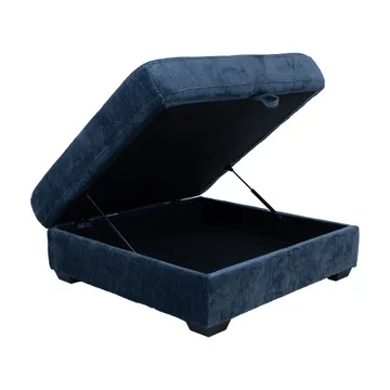 Hjørnesofa/ottoman Denvi - mørk blå - Møbler - Sofaer - Fløyelssofaer
