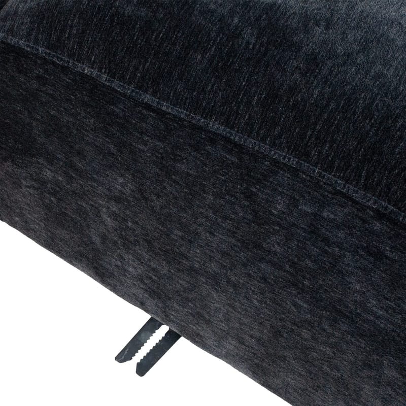 Hjørnesofa/ottoman Denvi - mørk blå - Møbler - Sofaer - Fløyelssofaer