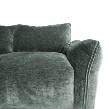 Hjørnesofa/ottoman Denvi - mintgrønn - Møbler - Sofaer - Fløyelssofaer