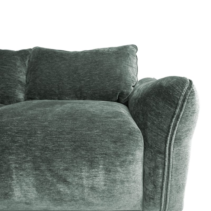 Hjørnesofa/ottoman Denvi - mintgrønn - Møbler - Sofaer - Fløyelssofaer