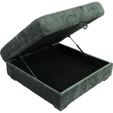 Hjørnesofa/ottoman Denvi - mintgrønn - Møbler - Sofaer - Fløyelssofaer