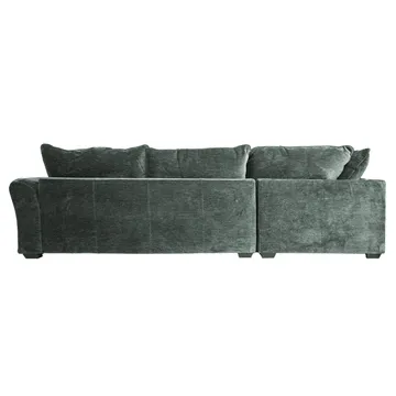 Hjørnesofa/ottoman Denvi - mintgrønn - Møbler - Sofaer - Fløyelssofaer