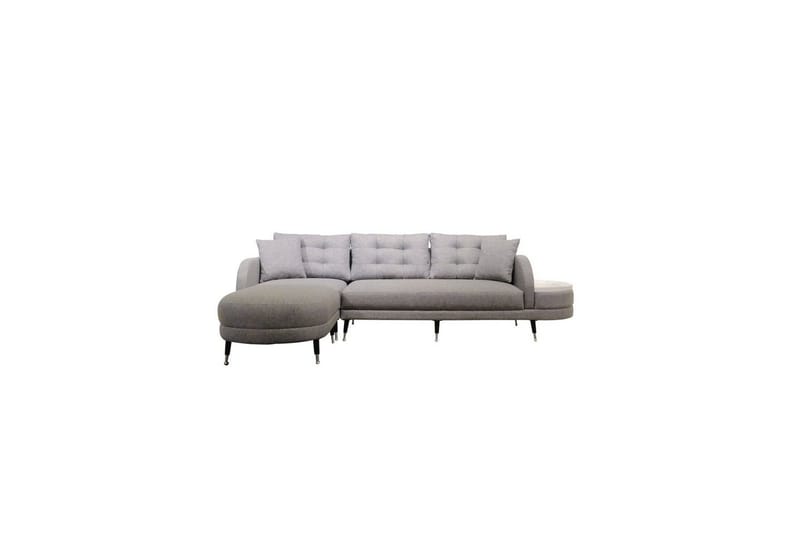 Hjørnesovesofa Albuferia Hjørne Grå - Grå - Møbler - Sofaer - Sofaer med sjeselong - 3 seters sofa med divan