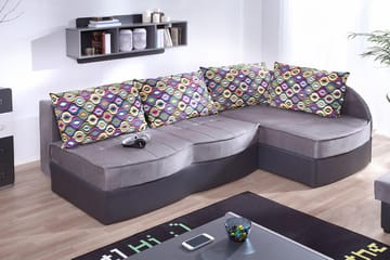 Hjørnesovesofa Lido 202x145x86 cm - Møbler - Sofaer - Skinnsofaer