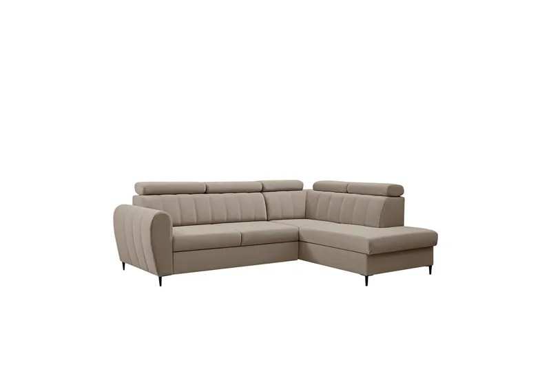 Hoffman Sofa med Sjeselong 3-seter, Beige