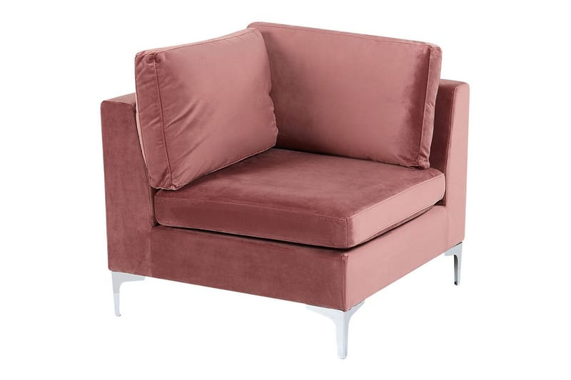 Hörnsektion Beliani Evja Blå Rose