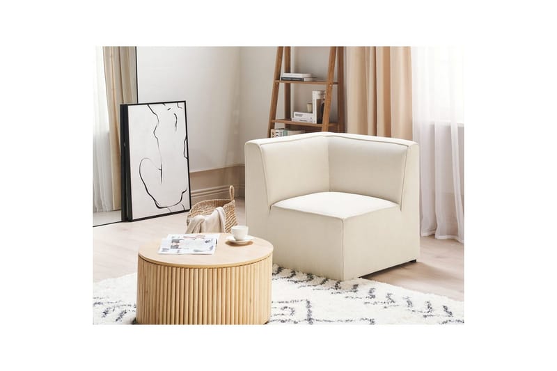 Hörnsektion Beliani Lemvig Beige NO_BRAND Beige - Møbler - Sofaer - Modulsofaer - Hjørnemodul