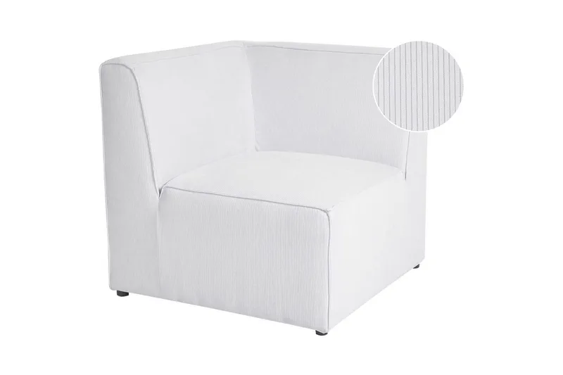 Hörnsektion Beliani Lemvig Beige White