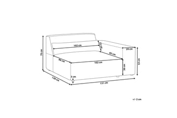 Hörnsits Hellnar Beige Right-faced - Møbler - Sofaer - Sofagrupper