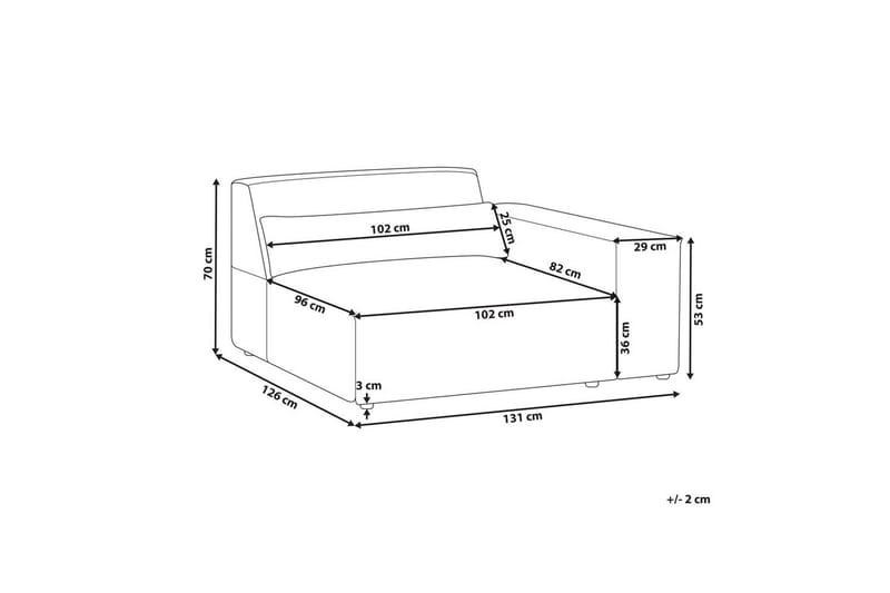 Hörnsits Hellnar Beige Right-faced - Møbler - Sofaer - Sofagrupper