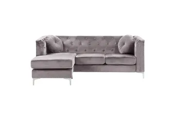 Hörnsoffa Beliani Flen Högervänd NO_BRAND Left-faced - Møbler - Sofaer - Sofagrupper