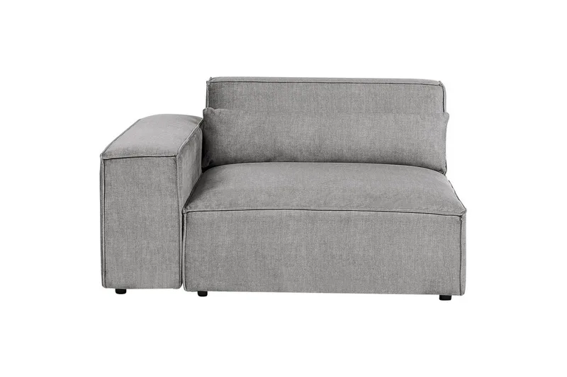 Hörnsoffa Beliani Hellnar Beige, Högervänd NO_BRAND Grey Right-faced - Møbler - Sofaer - Sofagrupper