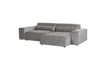 Hörnsoffa Beliani Hellnar Beige, Högervänd NO_BRAND Grey Right-faced - Møbler - Sofaer - Sofagrupper