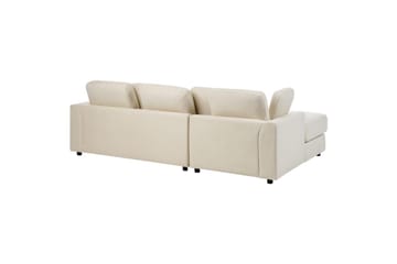 Hörnsoffa Beliani Kohlo Högervänd NO_BRAND Beige - Møbler - Sofaer - Sofagrupper