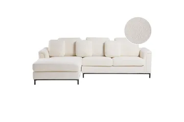 Hörnsoffa Beliani Oslo Högervänd Left-faced - Møbler - Sofaer - Sofaer med sjeselong