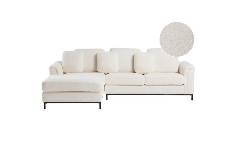 Hörnsoffa Beliani Oslo Högervänd Left-faced