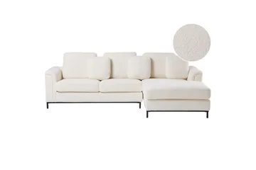 Hörnsoffa Beliani Oslo Högervänd Right-faced - Møbler - Sofaer - Sofaer med sjeselong