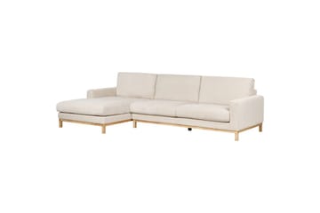 Hörnsoffa Beliani Siggard Beige, ljust trä Beige||Light colored wood VALUE_MISSING_1 - Møbler - Sofaer - Sofagrupper