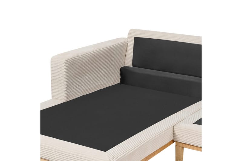 Hörnsoffa Beliani Siggard Beige, ljust trä Beige||Light colored wood VALUE_MISSING_1 - Møbler - Sofaer - Sofagrupper