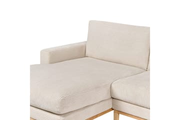 Hörnsoffa Beliani Siggard Beige, ljust trä Beige||Light colored wood VALUE_MISSING_1 - Møbler - Sofaer - Sofagrupper