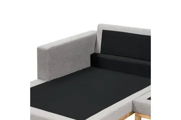 Hörnsoffa Beliani Siggard Beige, ljust trä Graphite grey||Light colored wood VALUE_MISSING_4 - Møbler - Sofaer - Sofagrupper