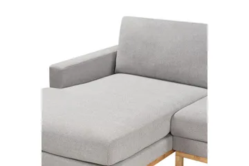 Hörnsoffa Beliani Siggard Beige, ljust trä Graphite grey||Light colored wood VALUE_MISSING_4 - Møbler - Sofaer - Sofagrupper
