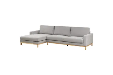 Hörnsoffa Beliani Siggard Beige, ljust trä Graphite grey||Light colored wood VALUE_MISSING_4 - Møbler - Sofaer - Sofagrupper