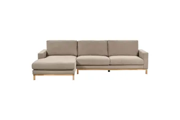 Hörnsoffa Beliani Siggard Beige, ljust trä Taupe||Light colored wood VALUE_MISSING_2