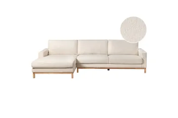Hörnsoffa Beliani Siggard Beige, ljust trä White||Light colored wood VALUE_MISSING_3