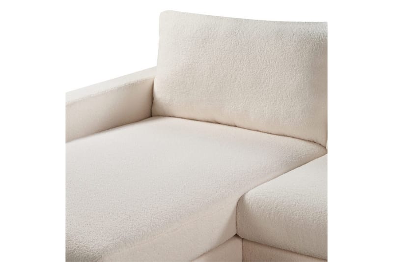 Hörnsoffa Beliani Siggard Beige, ljust trä White||Light colored wood VALUE_MISSING_3 - Møbler - Sofaer - Sofagrupper