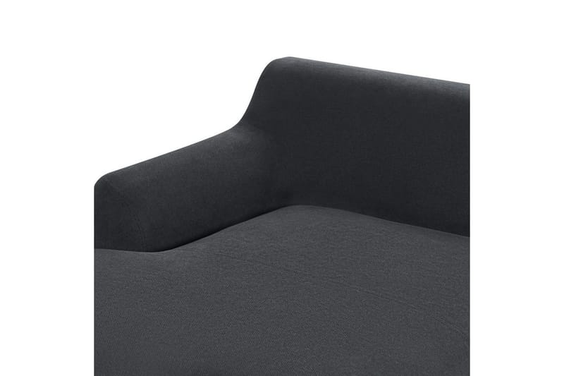 Hörnsoffa Beliani Sosjo Beige, ljust trä, Högervänd Black||Light colored wood Left-faced - Møbler - Sofaer - Sofaer med sjeselong