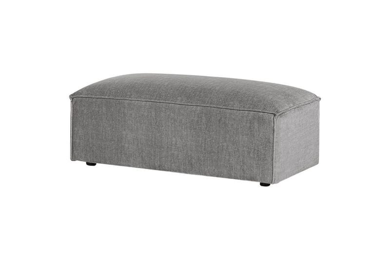 Hörnsoffa med fotpall Hellnar Grå, Högervänd NO_BRAND Grey Left-faced - Møbler - Sofaer - Sofaer med sjeselong - 2 seters sofa med divan