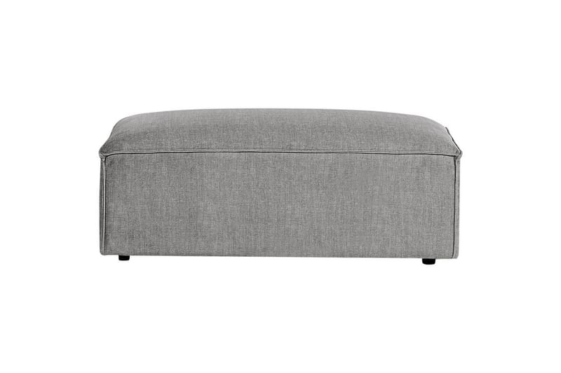 Hörnsoffa med fotpall Hellnar Grå, Högervänd NO_BRAND Grey Left-faced - Møbler - Sofaer - Sofaer med sjeselong - 2 seters sofa med divan