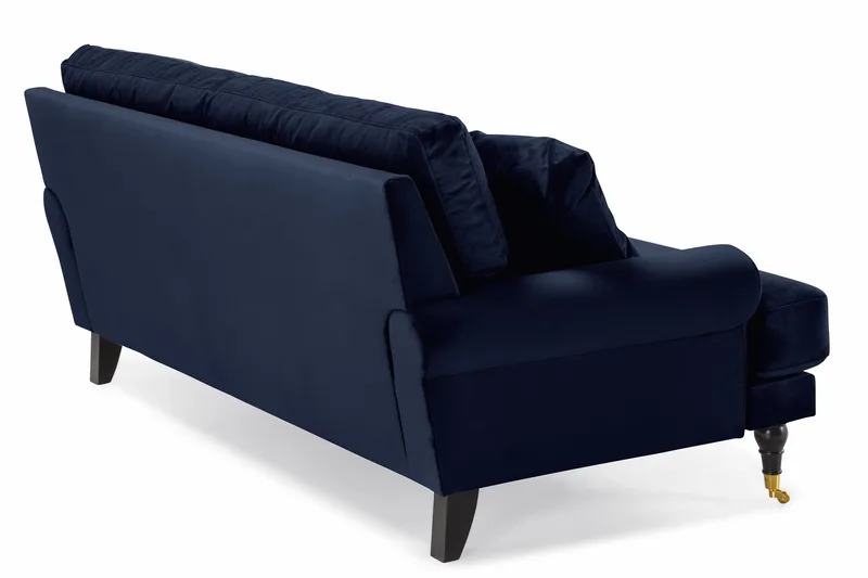 Andrew 2-seters Fløyelssofa - Blå - Møbler - Sofaer - Howard-sofaer