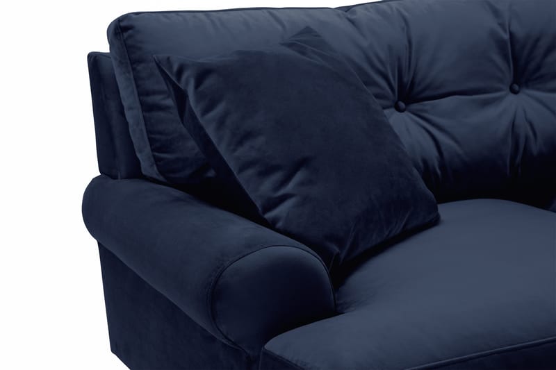 Andrew 2-seters Fløyelssofa - Blå - Møbler - Sofaer - Howard-sofaer